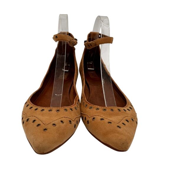 Frye Women's Sienna Grommet Ankle Flats Size 7.5 - Picture 3 of 8